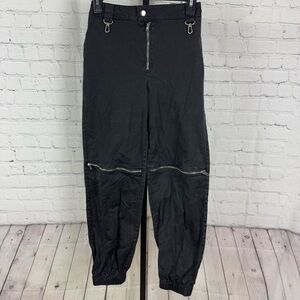 Poster Girl Dolls Skill Black Zipper Knee Studio Streetwear Pants Size Small